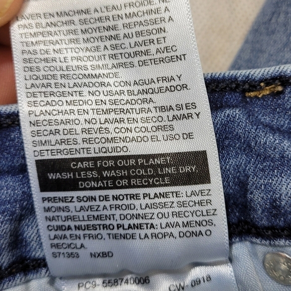 Denizen Levi's  Womens Ankle Skinny High Rise Med Wash Blue Jeans Size 2 - Picture 8 of 12
